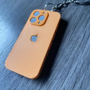 llavero miniatura iphone 16 pro impreso en 3d personalizado