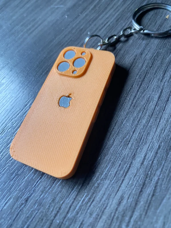 llavero miniatura iphone 16 pro impreso en 3d personalizado