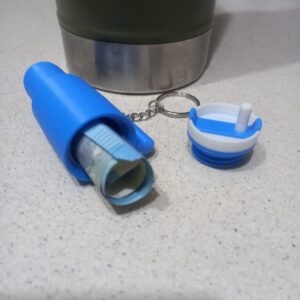 Llavero taza 3D en color personalizado con argolla metálica incluida
