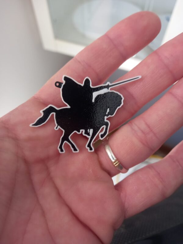 Diseño 3D del Cid en su caballo como recuerdo de Burgos