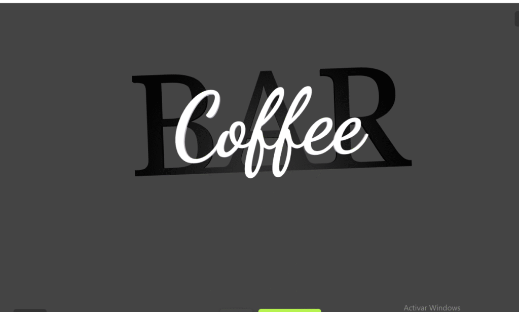 cartel para bar  logo bar coffe