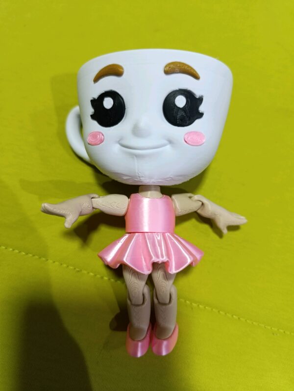 Figura coleccionable Bailarina Capuchina articulada