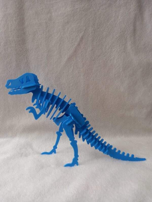 Puzzle 3D de dinosaurio Tiranosaurio Rex color negro